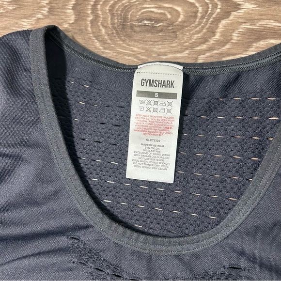 Gymshark Energy+ Seamless Crop Top - Black, Women’s Size Small, Gym / Workout - Picture 4 of 4